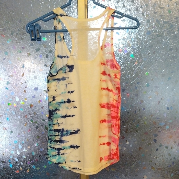 Colorful Tie-Dye Women's Tank Top - Picture 6 of 12